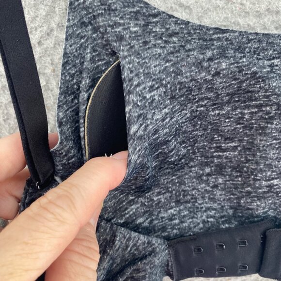 Soma Sports Bra Womens Medium Gray Heather Adjustable Strap Stretch Activewear - Picture 5 of 9